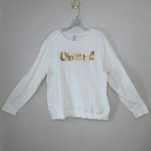 J. Crew Teddie Long Sleeve Sweater 100% Cotton Size XXL